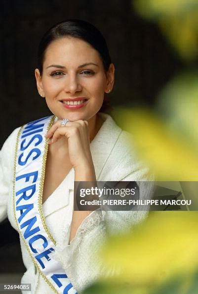 File picture of Miss France 2004, Laetitia Bleger posing inside the ...